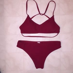 Maroon Bikini